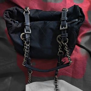 Prada quilted black shoulder bag